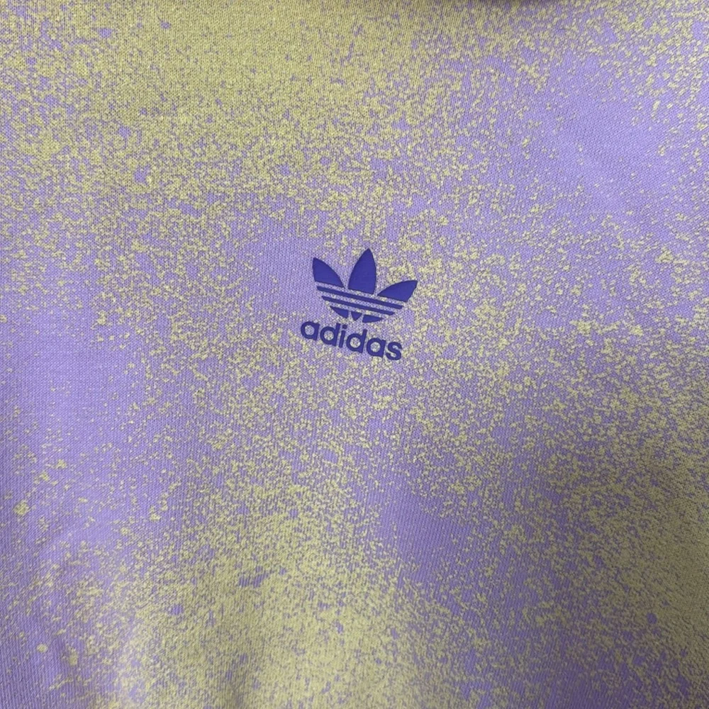 Adidas Graphic Print Cropped Hoodie Sweatshirt Girl Size S
